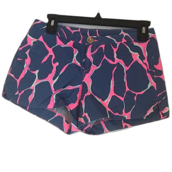 Lilly Pulitzer Adie Shorts Women's Size 00 Amethyst Flamingo Beach Bathers Color - Picture 7 of 7